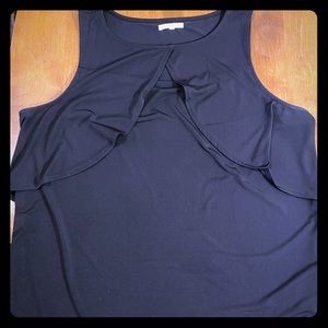 Black sleeveless top